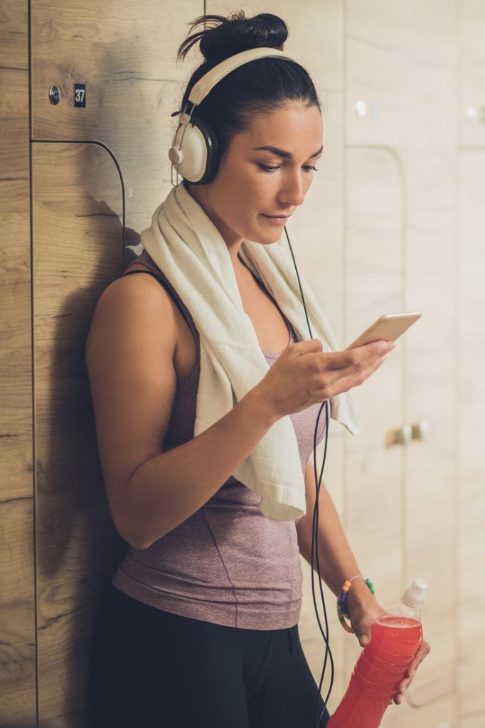 Client booking on their phone
